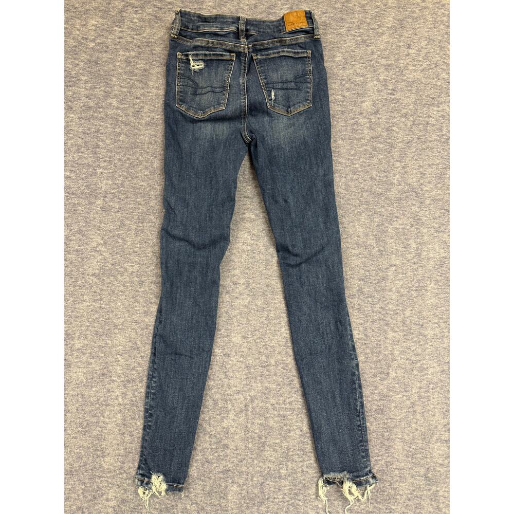 American Eagle AE Super Hi Rise Jeggings Jeans Dark Wash Women's Size 4 Reg